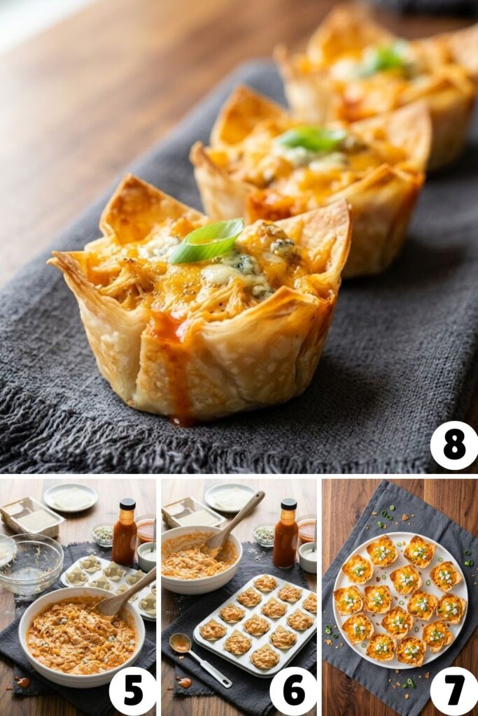 Buffalo Chicken Dip Cups Recipe