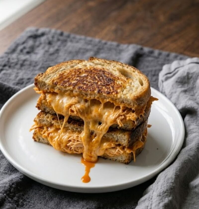 Buffalo Chicken Dip Grilled Cheese Recipe