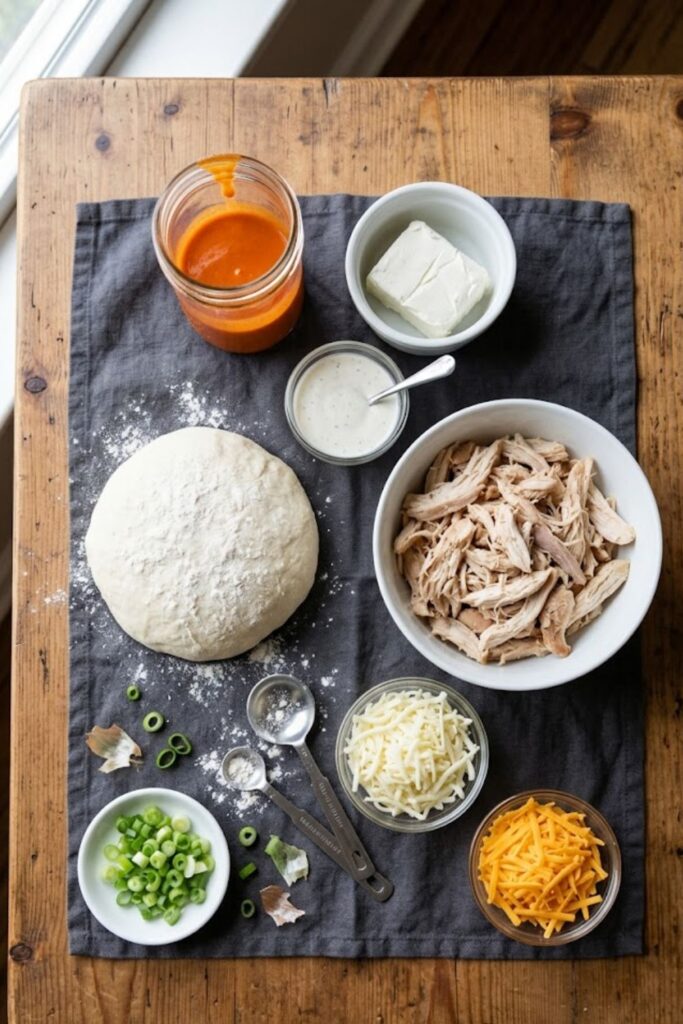 Buffalo Chicken Dip Pizza Recipe