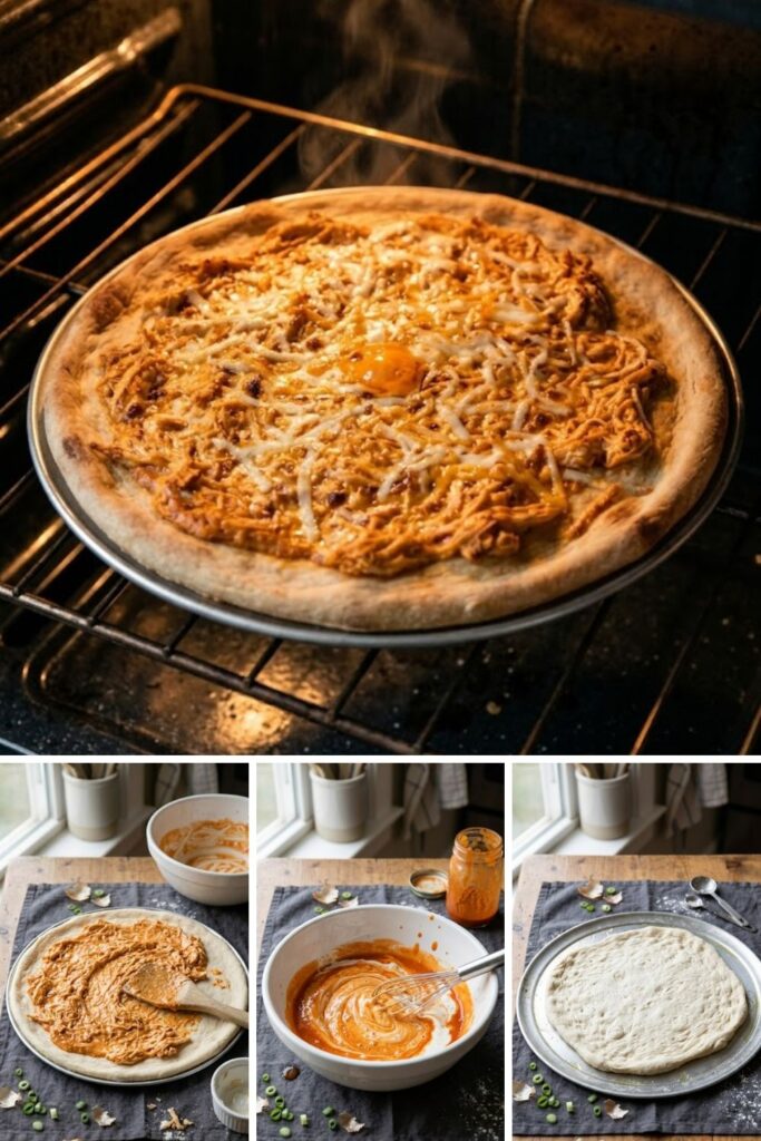 Buffalo Chicken Dip Pizza Recipe