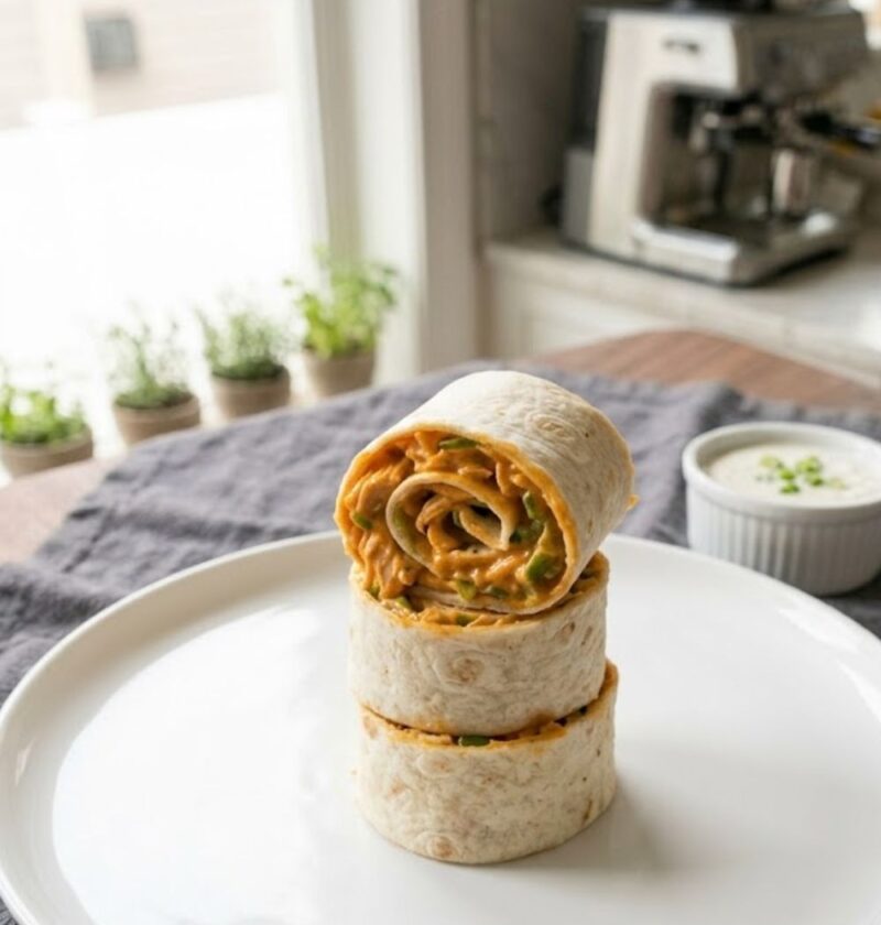 Buffalo Chicken Dip Roll Ups Recipe