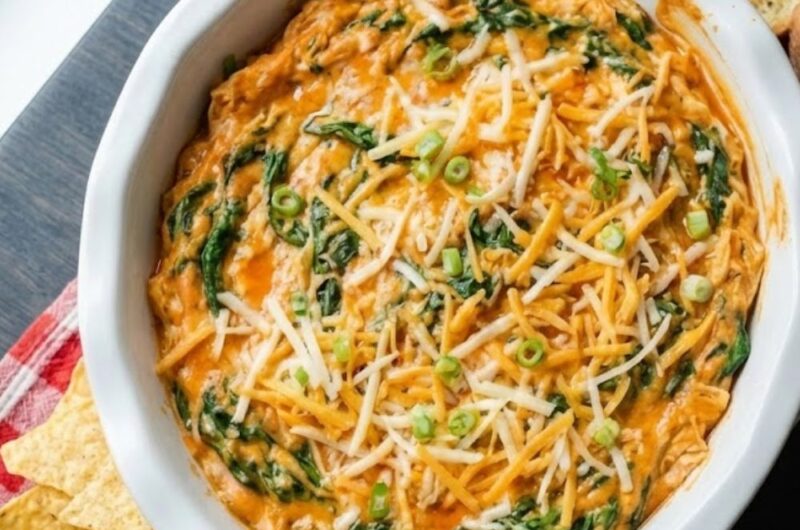Buffalo Chicken Spinach Dip