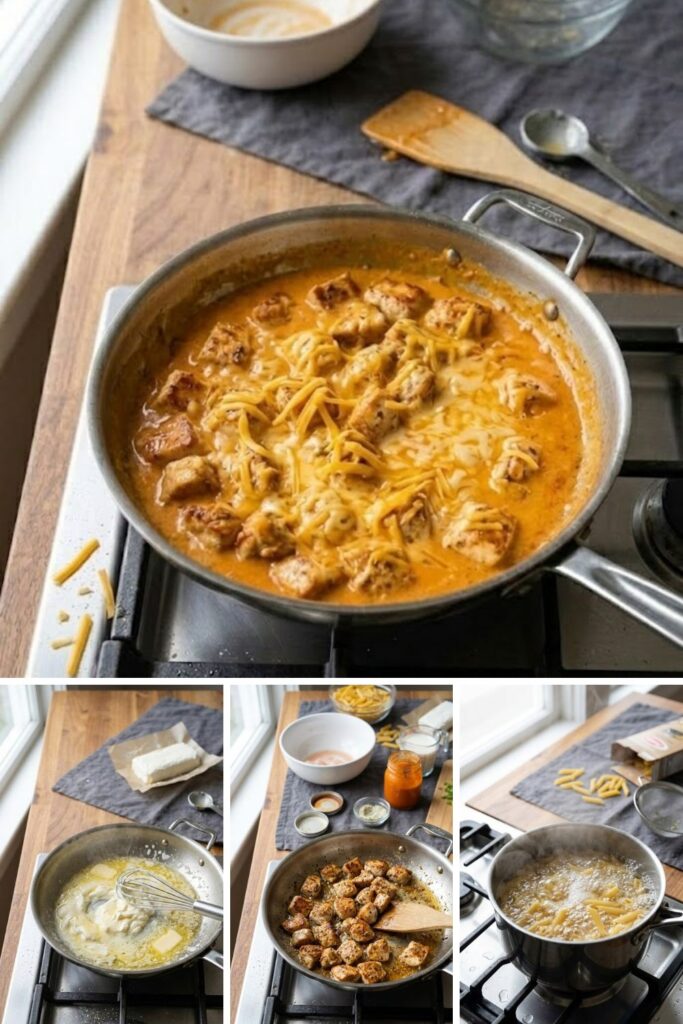 Buffalo Ranch Chicken Pasta Recipe