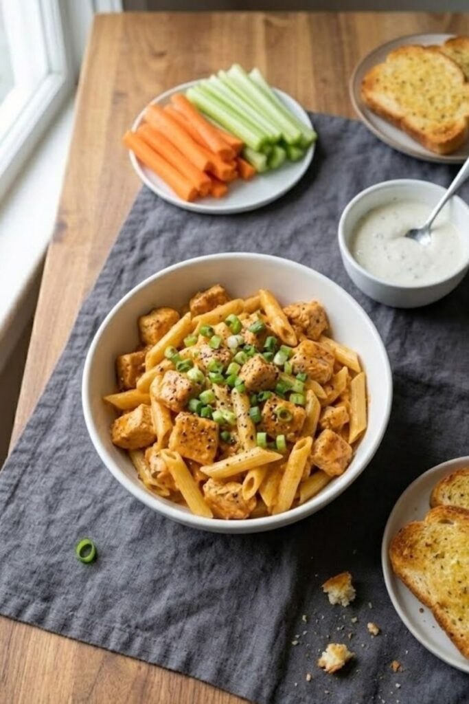 Buffalo Ranch Chicken Pasta Recipe