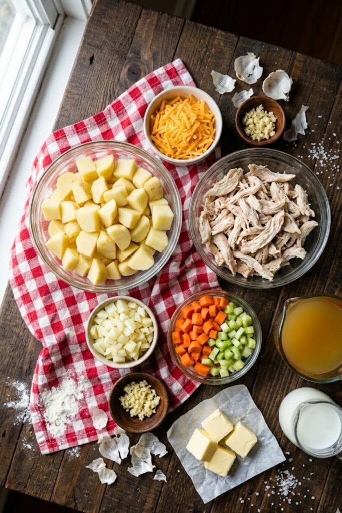 Cheesy Chicken And Potato Soup Recipe