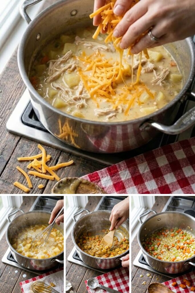 Cheesy Chicken And Potato Soup Recipe