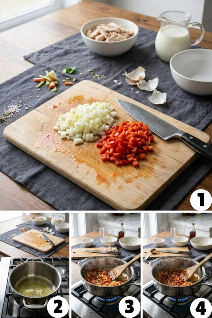 Cheesy Southwest Chicken Tortilla Soup Recipe