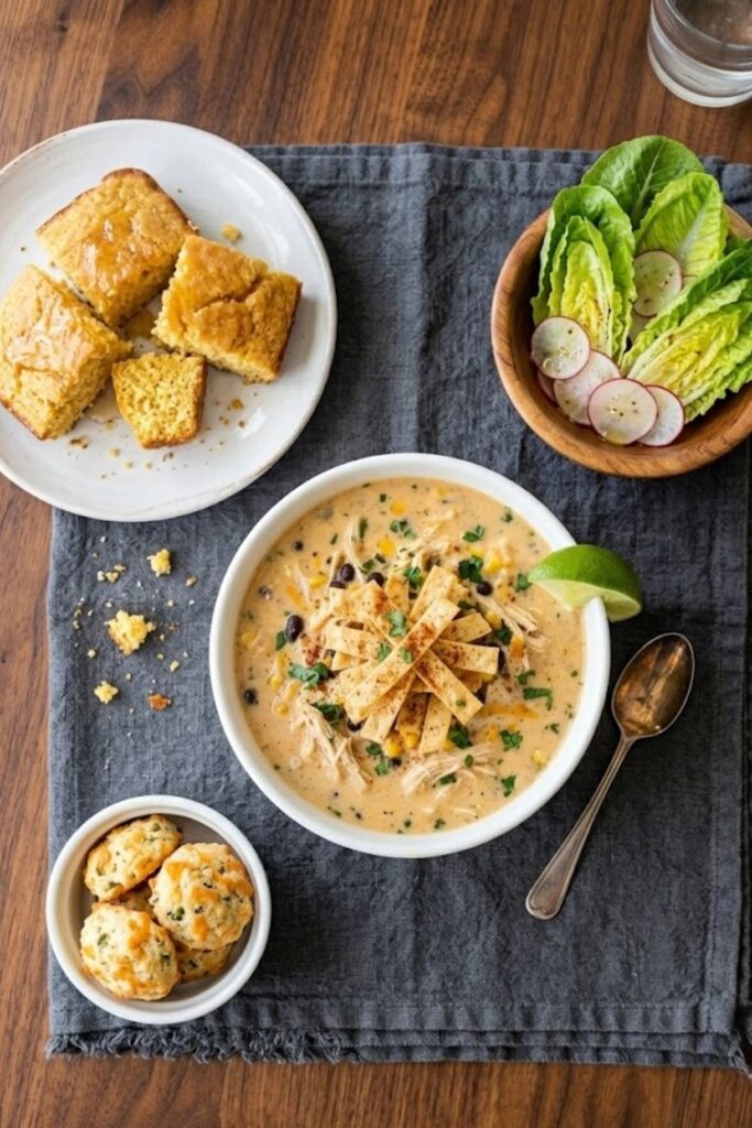 Cheesy Southwest Chicken Tortilla Soup Recipe
