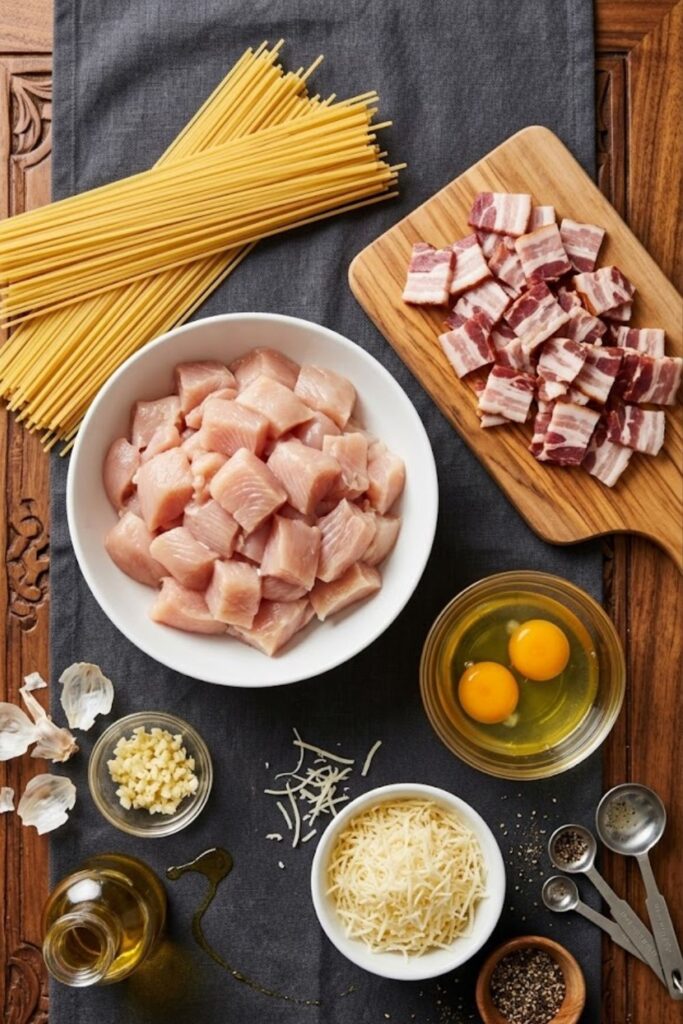 Chicken Bacon Carbonara Pasta Recipe