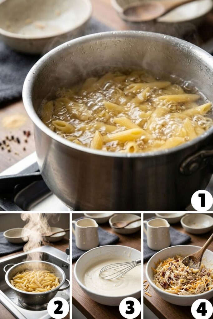 Chicken Bacon Ranch Pasta Casserole Recipe