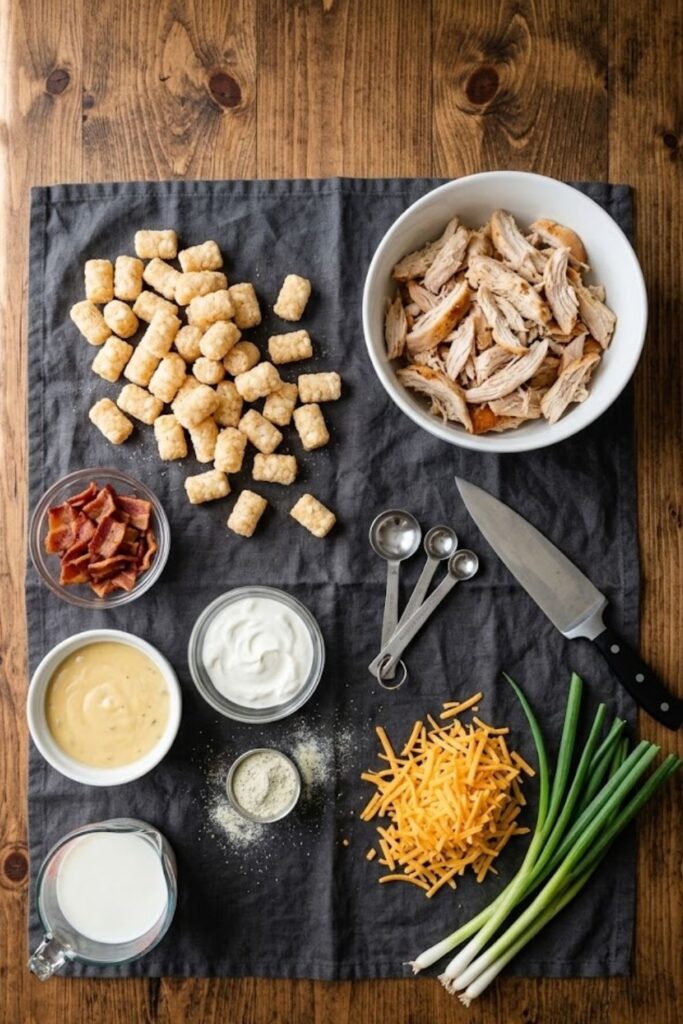 Chicken Bacon Tater Tot Casserole Recipe
