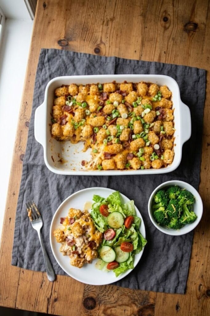 Chicken Bacon Tater Tot Casserole Recipe