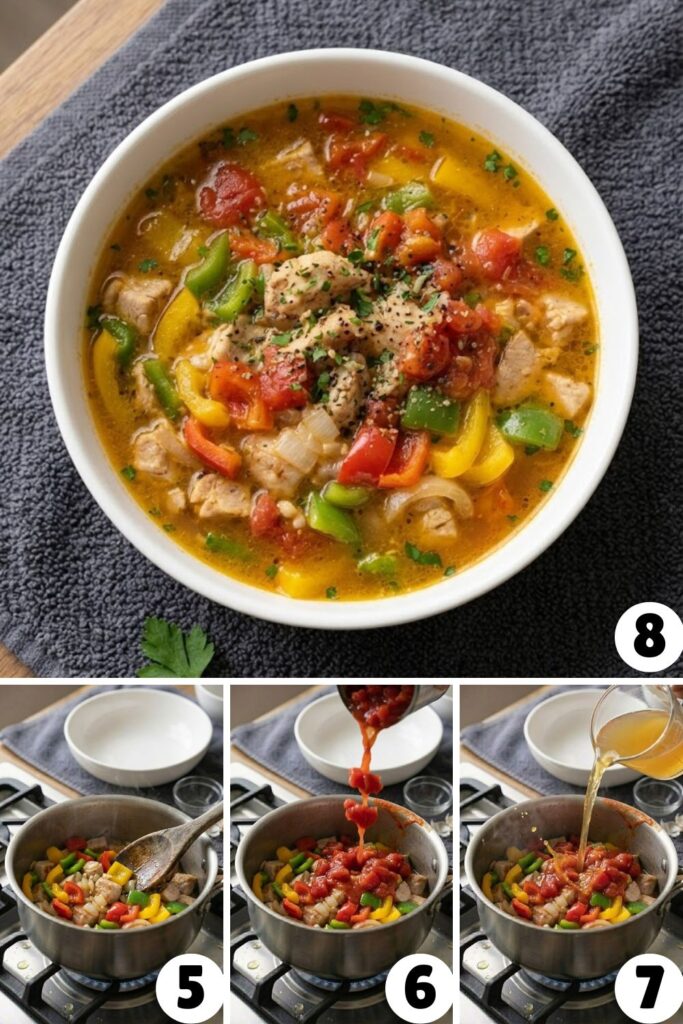 Chicken Bell Pepper Soup Recipe