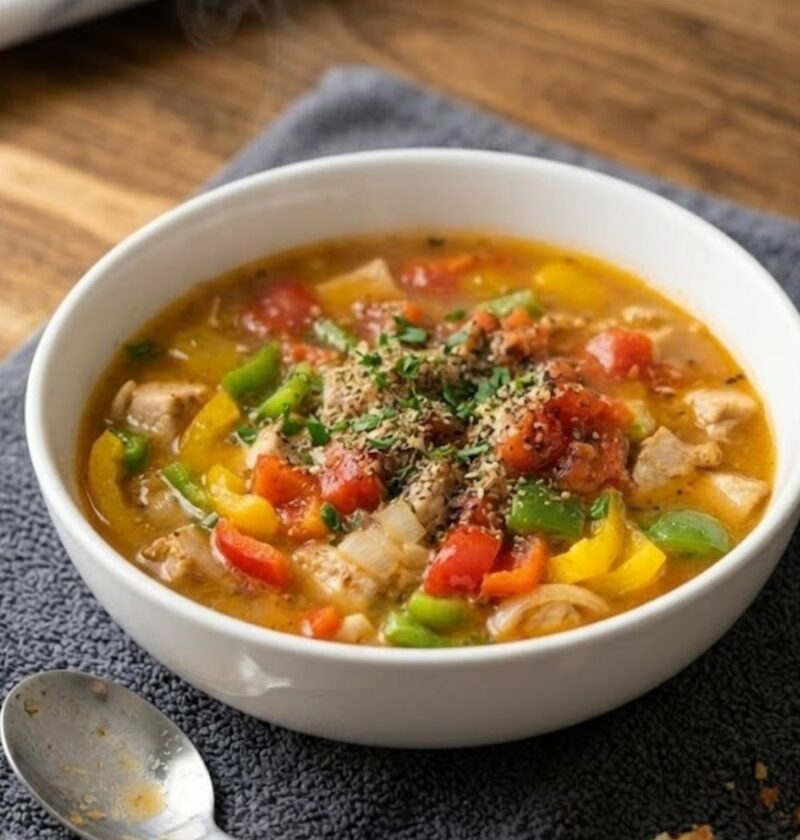 Chicken Bell Pepper Soup Recipe