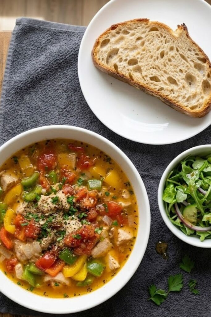 Chicken Bell Pepper Soup Recipe