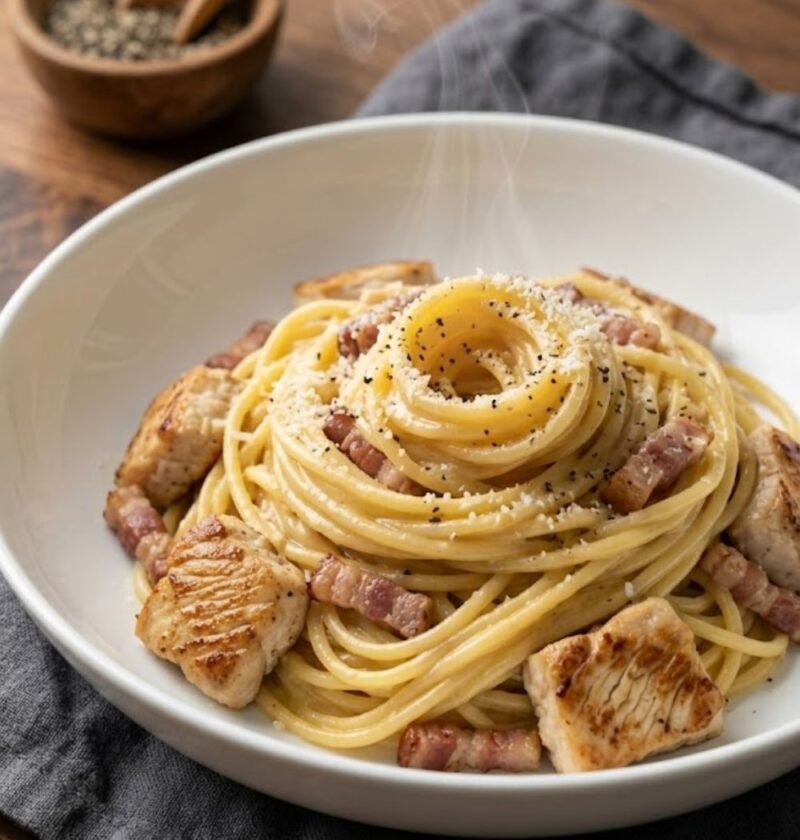 Chicken Carbonara Pasta Recipe