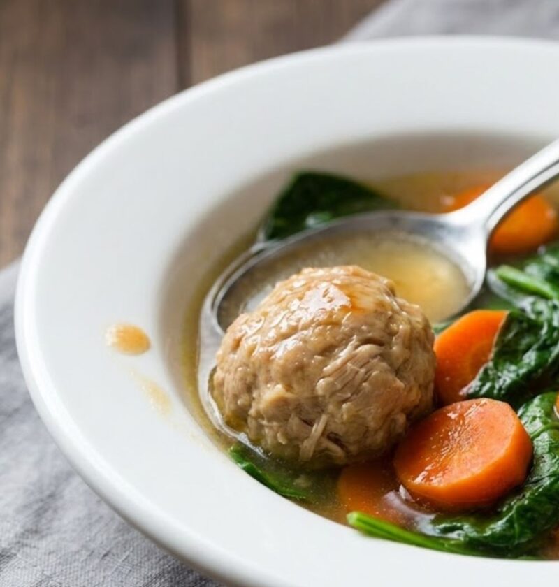 Chicken Meatball Soup Recipe