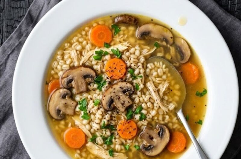 Chicken Mushroom Barley Soup