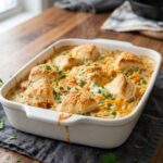 Creamy Chicken Pot Pie Pasta Casserole Recipe