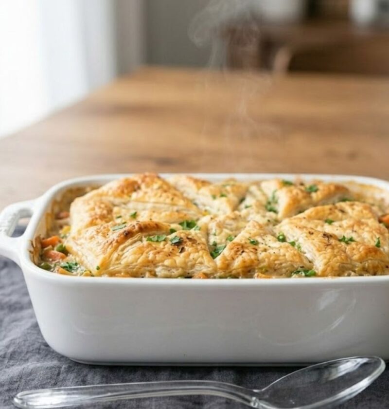 Chicken Pot Pie Crescent Roll Casserole Recipe