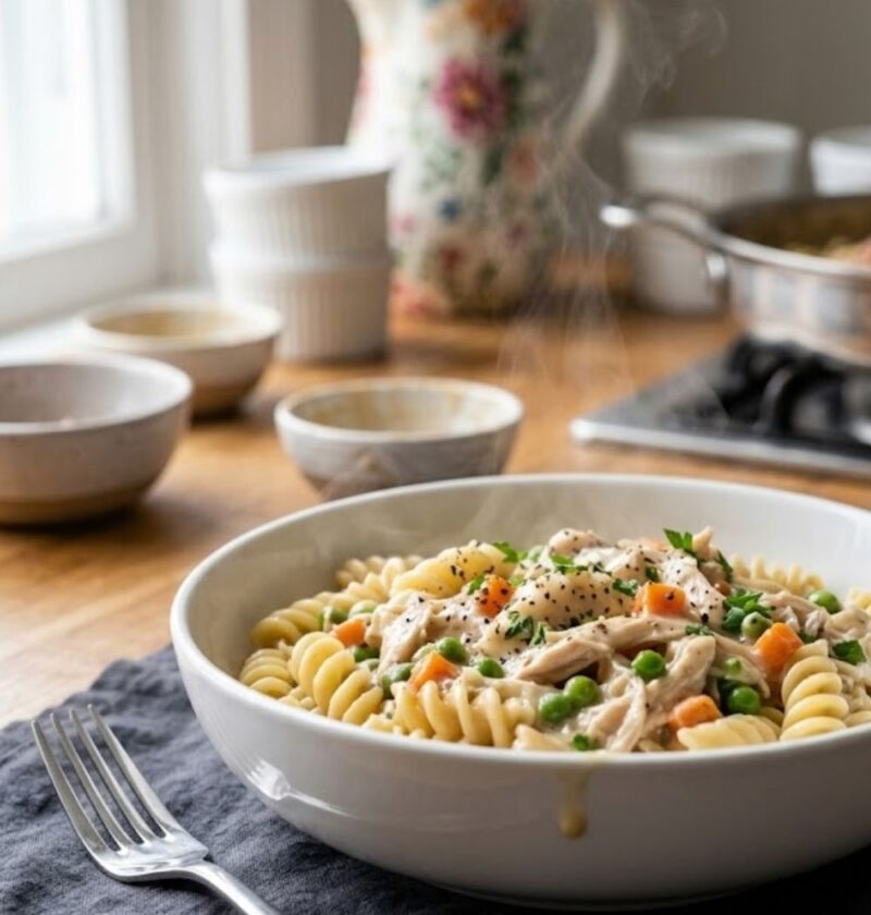 Chicken Pot Pie Pasta Recipe