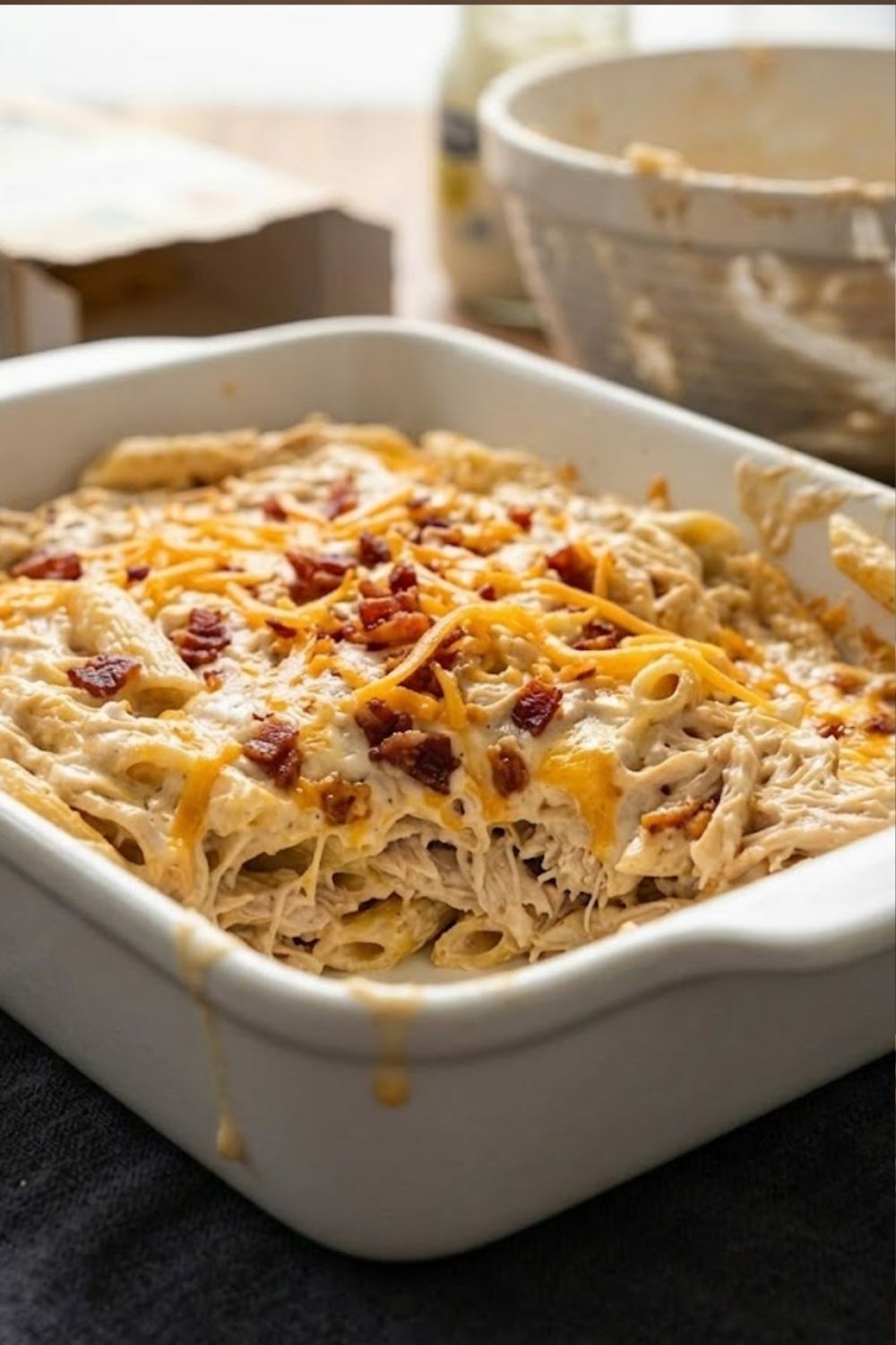 Chicken Ranch Casserole Recipe - Emily Chicken