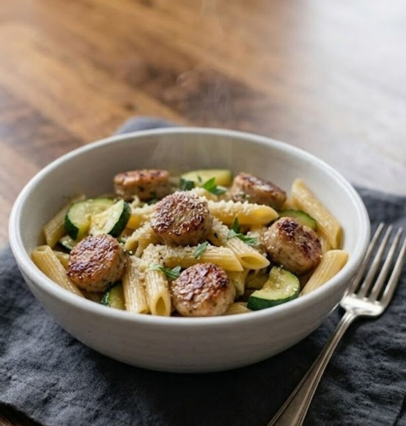 Chicken Sausage Zucchini Pasta Recipe
