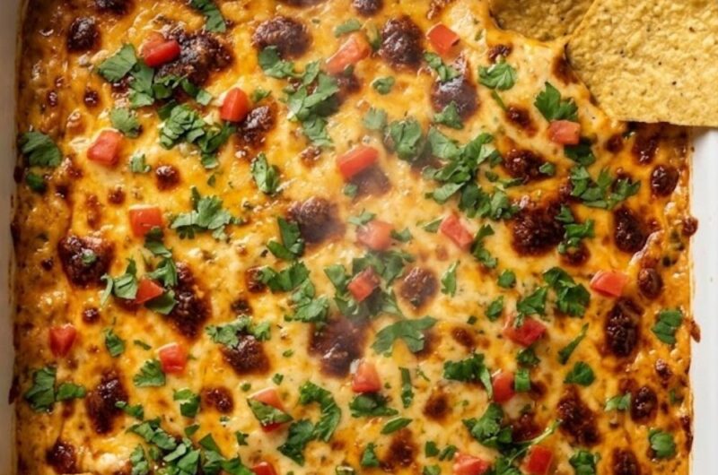 Creamy Chicken Taco Dip