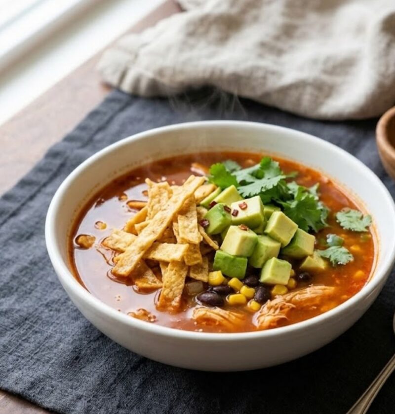 Chicken Tortilla Soup In Stove Top Recipe