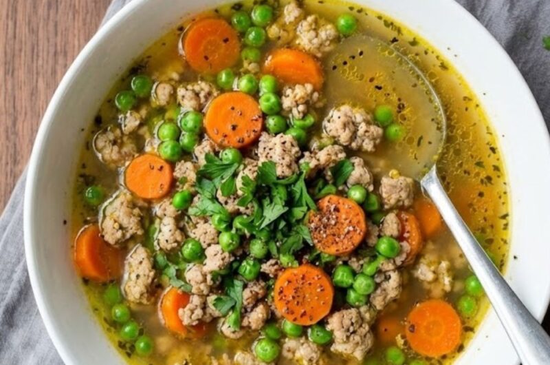 Ground Chicken Vegetable Soup
