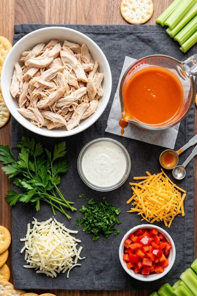 Christmas Buffalo Chicken Dip Recipe