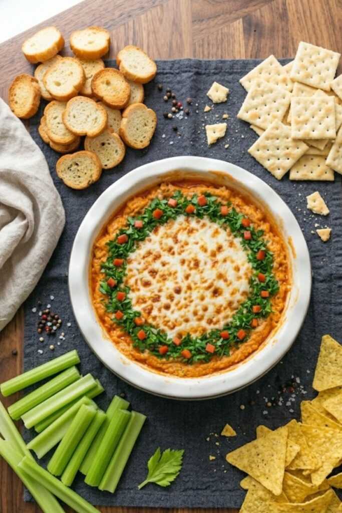 Christmas Buffalo Chicken Dip Recipe