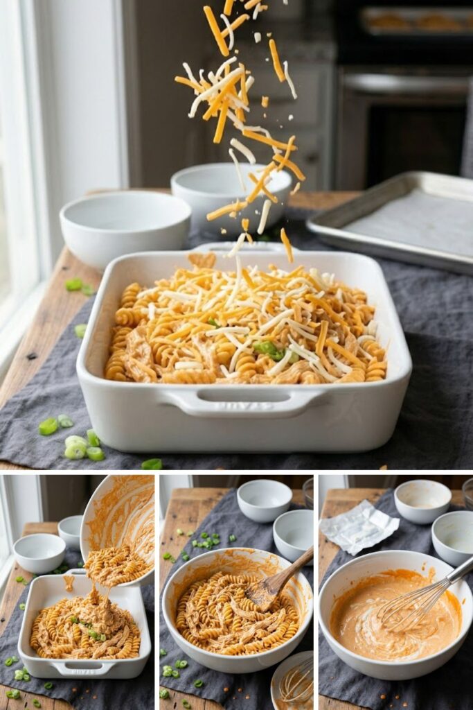 Creamy Buffalo Chicken Casserole Recipe