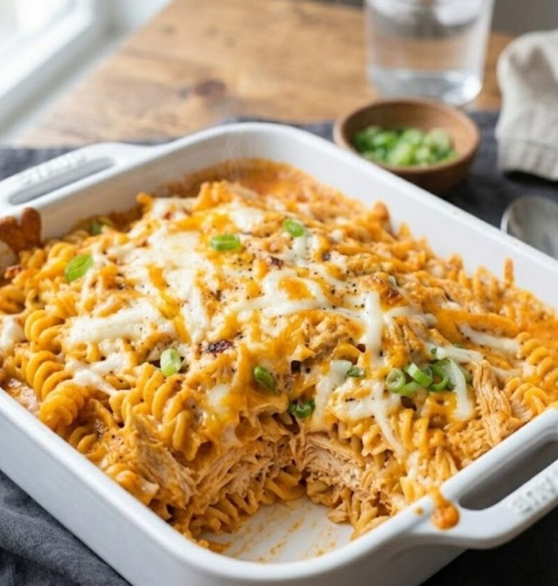Creamy Buffalo Chicken Casserole Recipe