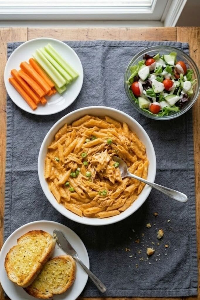 Creamy Buffalo Chicken Pasta Recipe