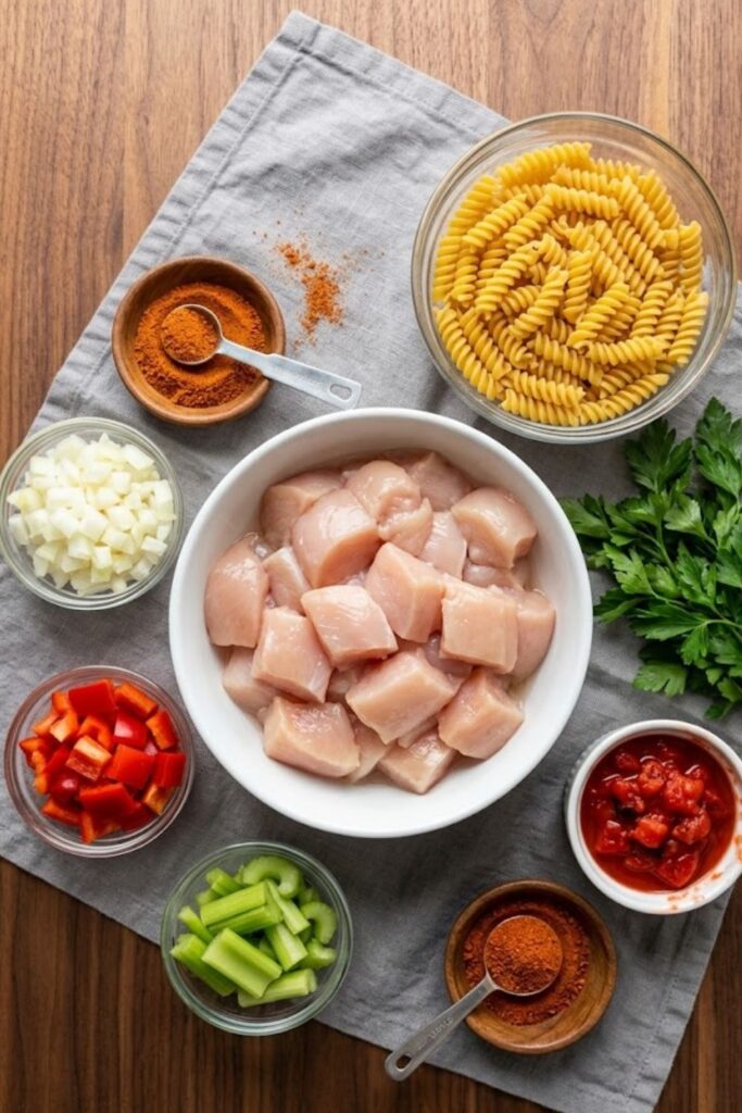 Creamy Cajun Chicken Pasta Soup Recipe