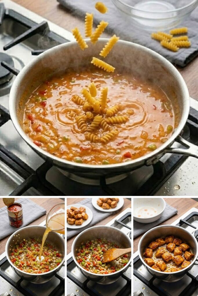 Creamy Cajun Chicken Pasta Soup Recipe