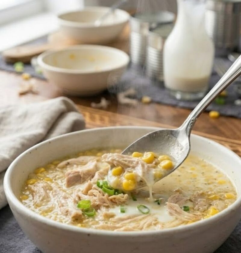 Creamy Chicken And Corn Soup Recipe