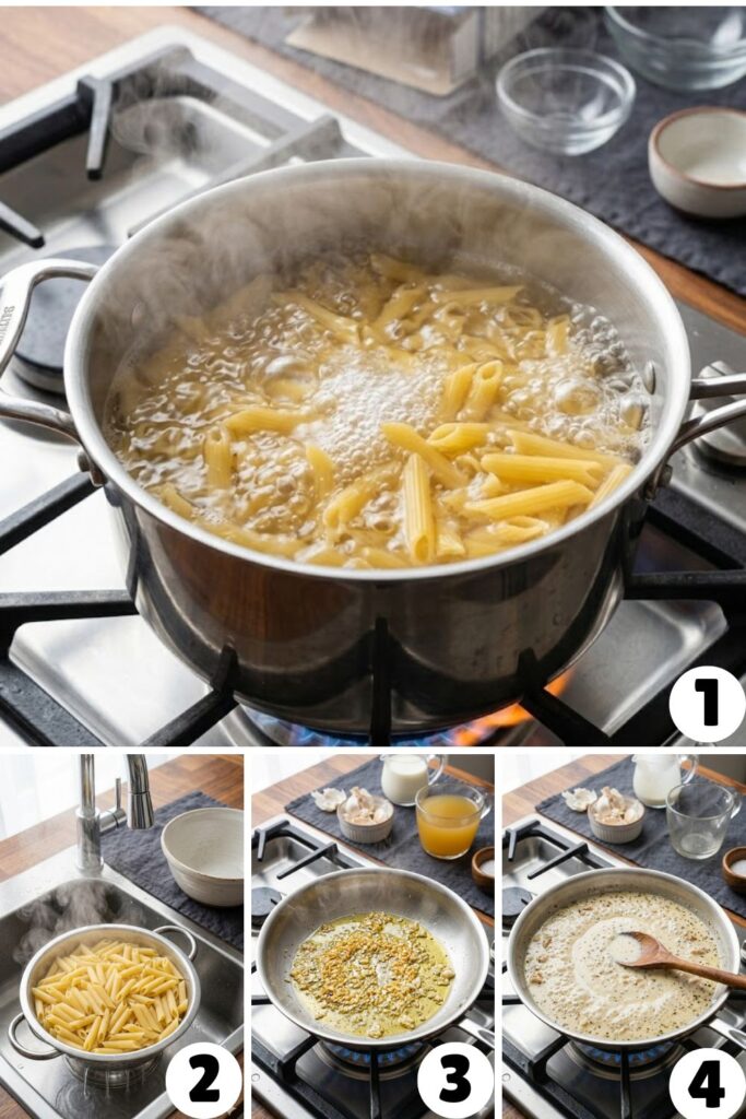 Creamy Chicken Pasta Bake Recipe