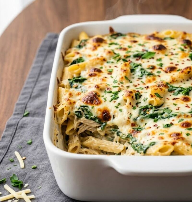 Creamy Chicken Pasta Bake Recipe