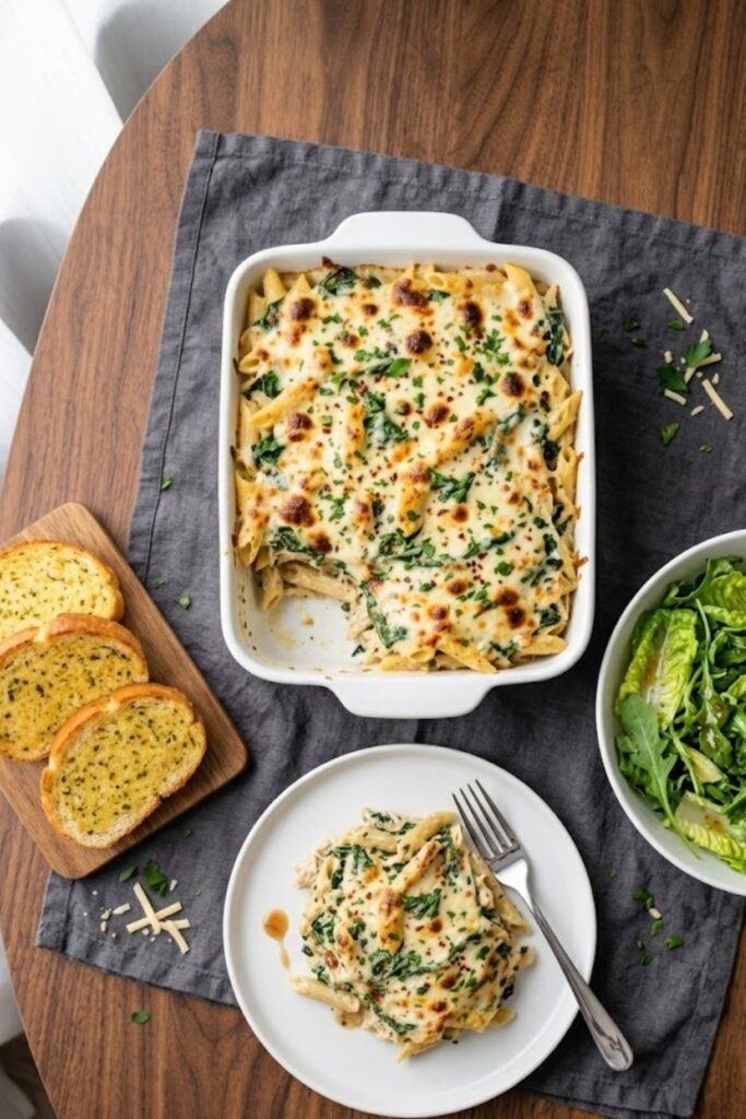 Creamy Chicken Pasta Bake Recipe