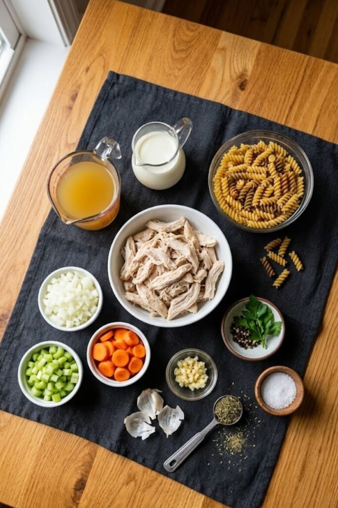 Creamy Chicken Pasta Soup Recipe
