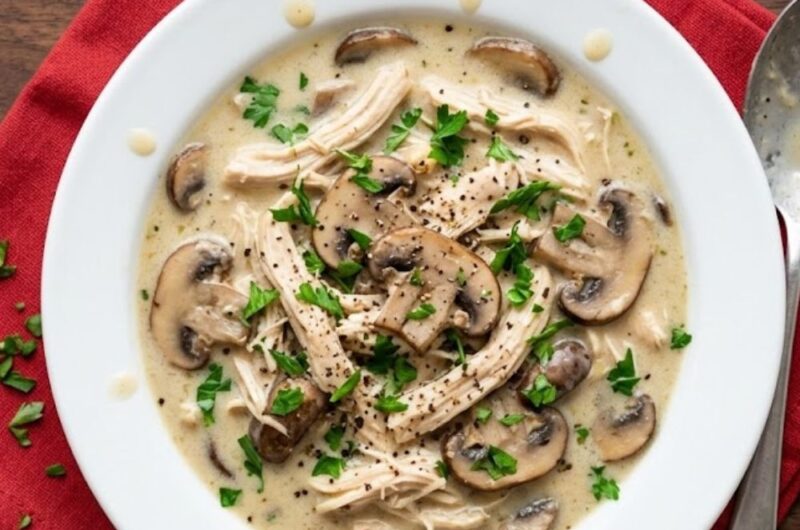 Crockpot Chicken And Mushroom Soup