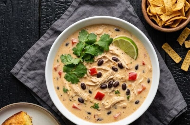 Creamy Crockpot Southwest Chicken Soup