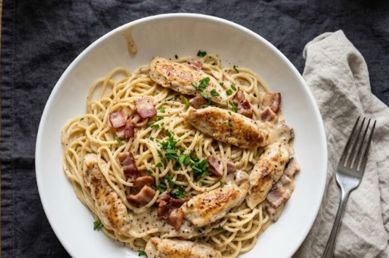Olive Garden Chicken Carbonara Pasta