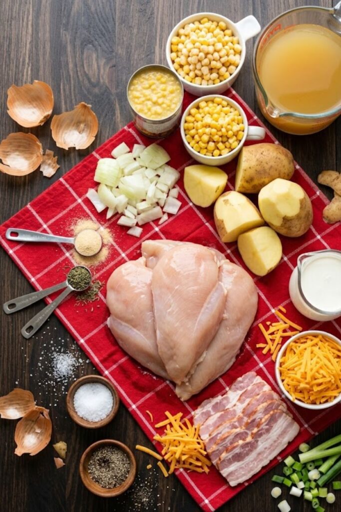 Crock Pot Creamy Chicken Corn Chowder Soup Recipe