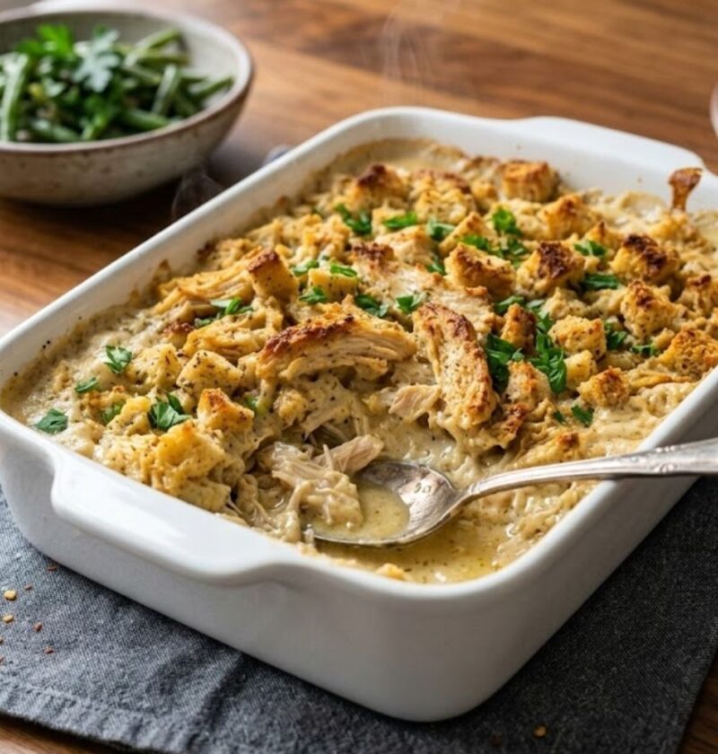 Dolly's Chicken and Stuffing Casserole Recipe