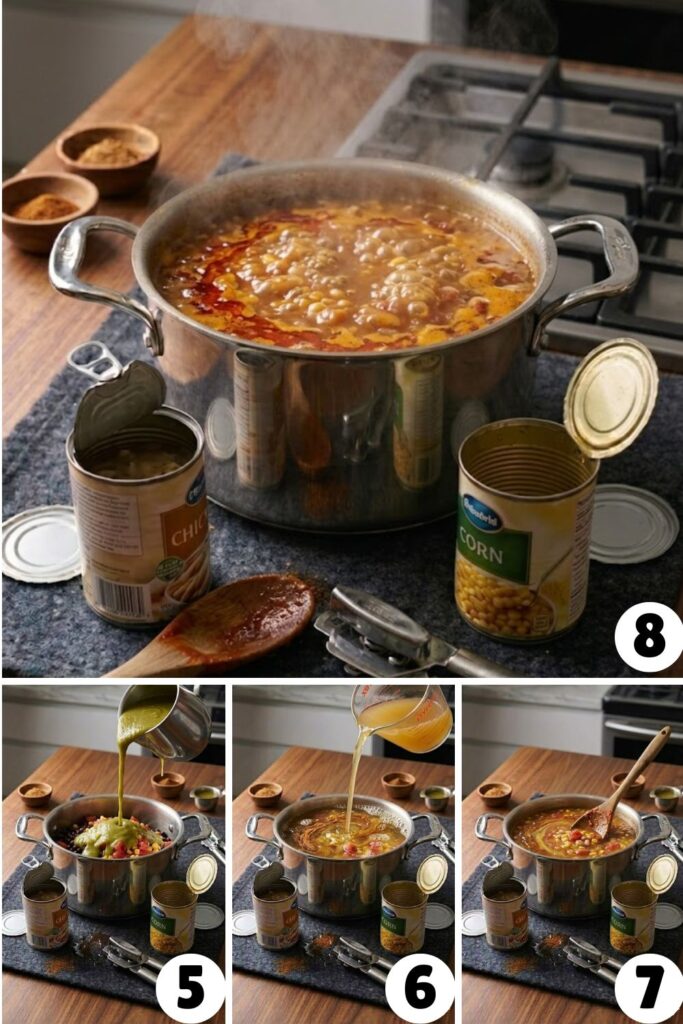 Easy 7 Can Chicken Taco Soup Recipe