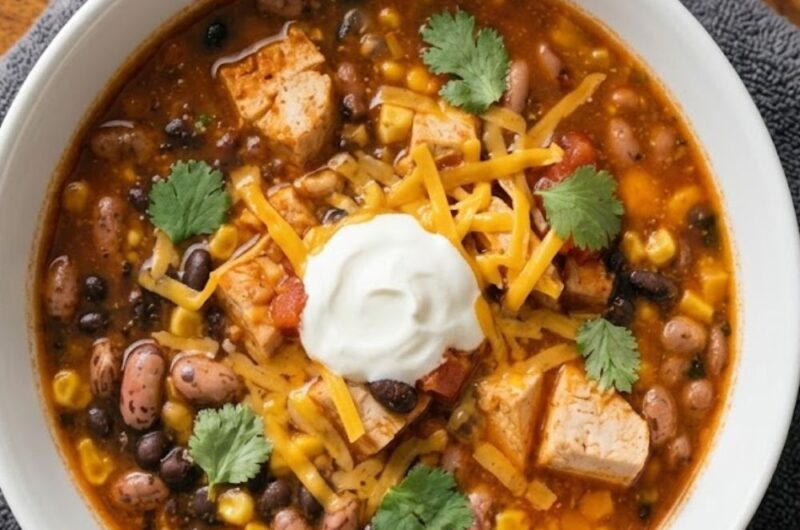 7 Can Chicken Taco Soup