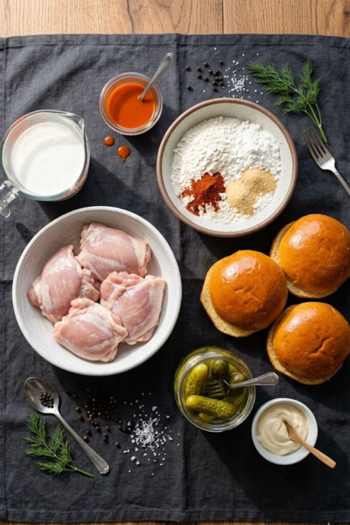 Fried Chicken Thigh Sandwich Recipe